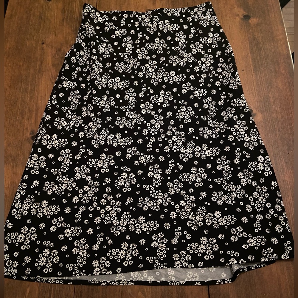 Floral midi skirt